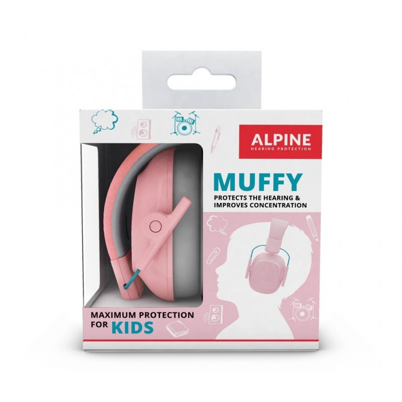 Alpine Muffy Ear Defenders For Kids, Pink
